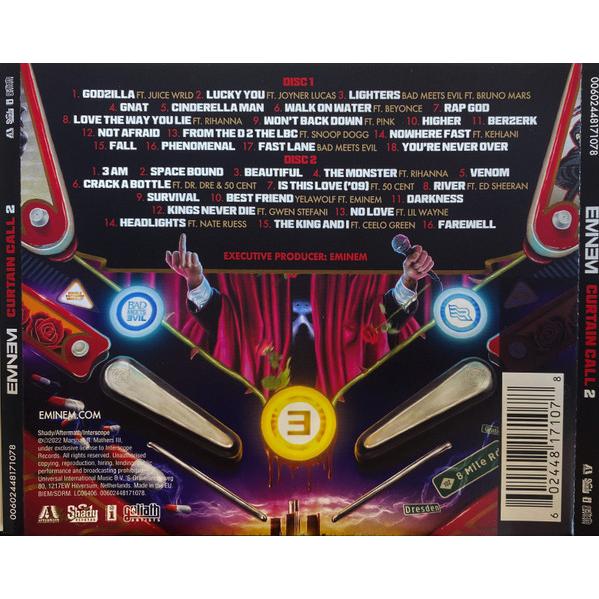 エミネム CD アルバム EMINEM CURTAIN CALL 2 2枚組 全34曲 輸入盤