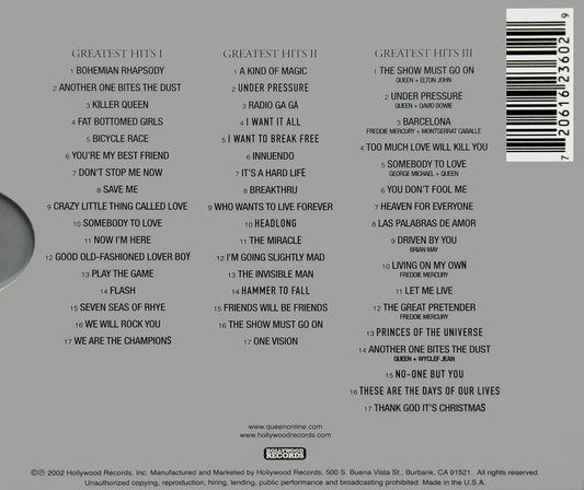 クイーン CD アルバム QUEEN GREATEST HITS I II & III THE PLATINUM COLLECTION 全51曲 3枚組 輸入盤 プラチナム・コレクション