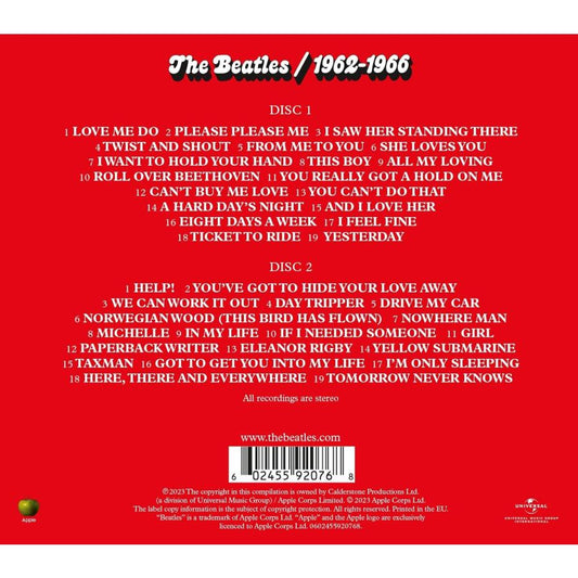 ビートルズ CD アルバム 赤盤 THE BEATLES 1962-1966 2023年エディション 2枚組 輸入盤 ザ・ビートルズ