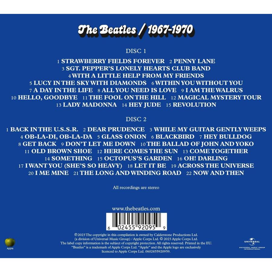 ビートルズ CD アルバム 青盤 1967-1970 2023年エディション 2枚組