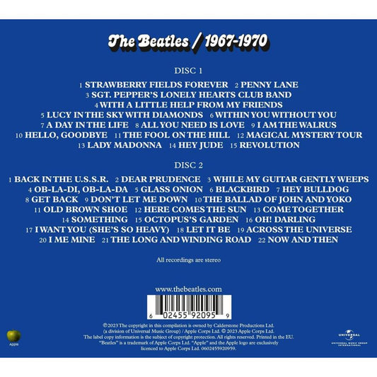 ビートルズ CD アルバム 青盤 THE BEATLES 1967-1970 2023年エディション 2枚組 輸入盤 ザ・ビートルズ