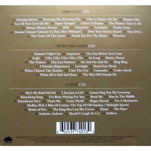 アバ CD アルバム ABBA GOLD GREATEST HITS 40周年記念盤 3枚組 輸入盤