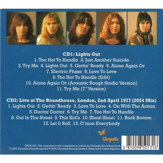 ユー・エフ・オー CD アルバム UFO LIGHTS OUT 新たなる殺意 デラックス盤 2枚組 輸入盤 マイケル・シェンカー マイケルシェンカー ユーエフオー
