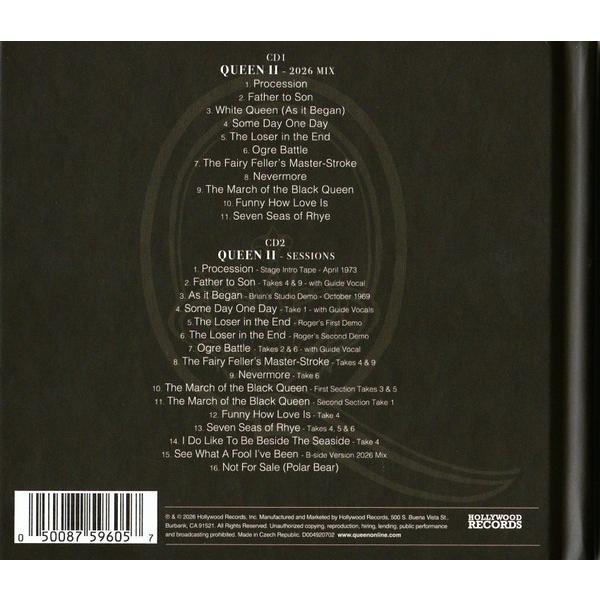 クイーン CD アルバム QUEEN II DELUXE盤 2枚組 2026年MIX 輸入盤